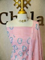 Tussar salwaar with double color mango pattern - Image 9