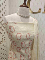 Tussar salwaar with double color mango pattern - Image 3