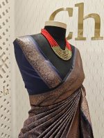 Soft katan with creeper veins and small flower design - Image 6