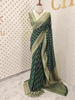 Georgette Banarasi 2 bias line design - Image 86