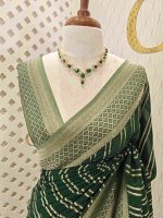 Georgette Banarasi 2 bias line design - Image 87