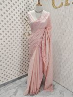 Kota silk with cut work border and strip embroidery - Image 14
