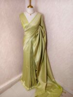 Banarasi with diamond shape buttas and small mango design on border - Image 49