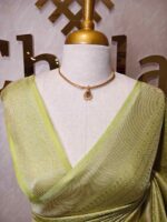 Banarasi with diamond shape buttas and small mango design on border - Image 48