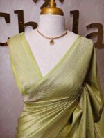 Banarasi with diamond shape buttas and small mango design on border - Image 47