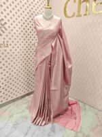 Banarasi with diamond shape buttas and small mango design on border - Image 31