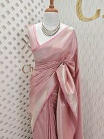 Banarasi with diamond shape buttas and small mango design on border - Image 14