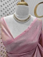 Banarasi with diamond shape buttas and small mango design on border - Image 30