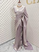 Banarasi with diamond shape buttas and small mango design on border - Image 13