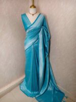 Banarasi with diamond shape buttas and small mango design on border - Image 52