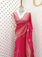 Soft tussar banarasi with mango border