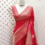 Soft tussar banarasi swan like border