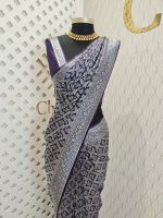 Banarasi with big bud triangle weave