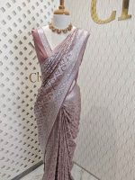 Banarasi with big bud triangle weave - Image 16