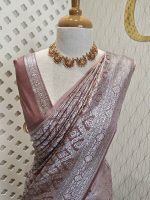 Banarasi with big bud triangle weave - Image 15