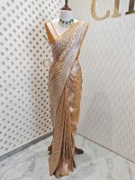 Banarasi with big bud triangle weave - Image 10