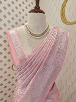 Banarasi with big bud triangle weave - Image 6