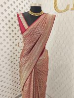 Banarasi with diamond and floral vein strock - Image 4