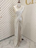 Banarasi with square diamond butta - Image 5