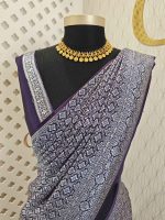 Banarasi with square diamond butta - Image 8