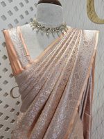 Banarasi with square diamond butta - Image 2
