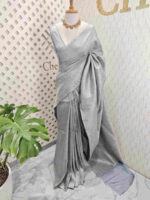 Banarasi with peacock and creeper veins design - Image 29