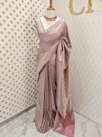 Banarasi with peacock and creeper veins design - Image 25