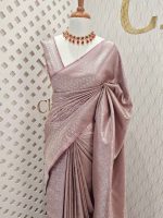 Banarasi with peacock and creeper veins design - Image 23