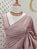 Banarasi with peacock and creeper veins design - Image 24