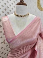 Banarasi with peacock and creeper veins design - Image 34