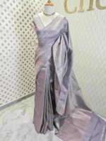 Banarasi with peacock and creeper veins design - Image 6