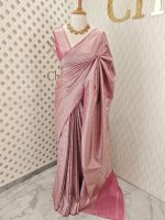 Banarasi with peacock and creeper veins design - Image 9