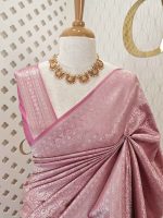 Banarasi with peacock and creeper veins design - Image 8