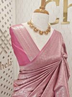 Banarasi with peacock and creeper veins design - Image 10