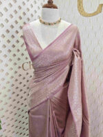 Banarasi with peacock and creeper veins design - Image 36