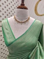 Banarasi with ring  around bud design - Image 39