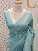 Banarasi with ring  around bud design - Image 44