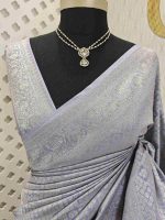 Banarasi with flower buttas on full body - Image 15
