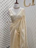 Organza with hanging sequance scalp border - Image 10