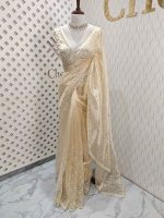 Organza with hanging sequance scalp border - Image 12