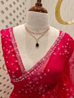 Organza with hanging sequance scalp border - Image 35