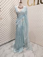 Organza with hanging sequance scalp border - Image 9