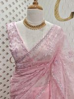 Organza with hanging sequance scalp border - Image 5