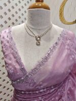 Organza with hanging sequance scalp border - Image 2