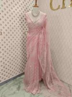 Organza with hanging sequance scalp border - Image 27