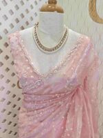 Organza with hanging sequance scalp border - Image 26
