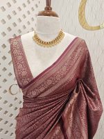 Soft katan with bias curvy weave design - Image 5