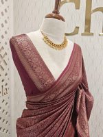 Soft katan with bias curvy weave design - Image 7