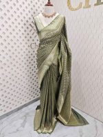 Soft katan with gold clover leaf butta - Image 3
