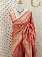 Soft katan with gold clover leaf butta - Image 8